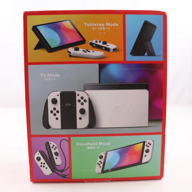 【中古即納】[Switch] (本体)(未使用) Nintendo Switch(有機ELモデル) ニンテンドースイッチ Joy-Con(L)/R ホワイト 任天堂(HEG-S-KAAAA)(20211008)_1