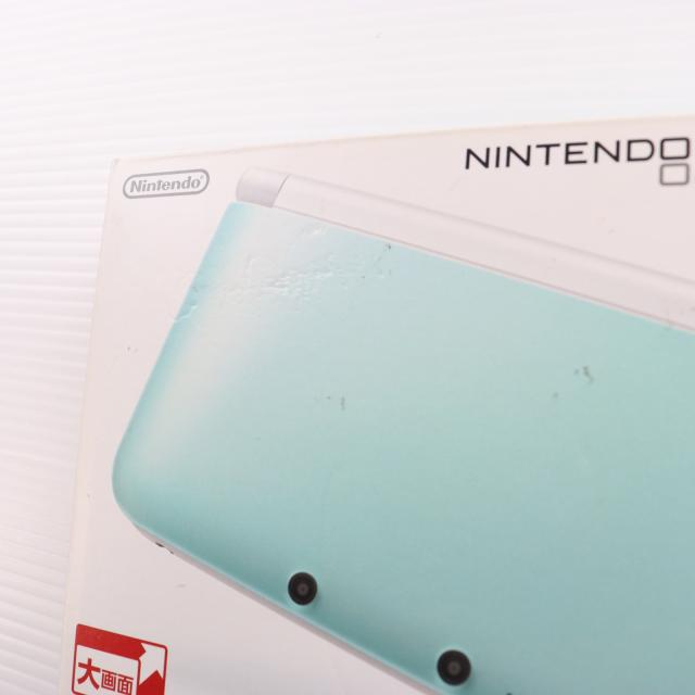 中古即納】[3DS] (本体) ニンテンドー3DS LL ミント×ホワイト 任天堂