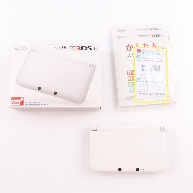 【中古即納】[3DS] (本体) ニンテンドー3DS LL ホワイト 任天堂(SPR-S-WAAA)(20120728)