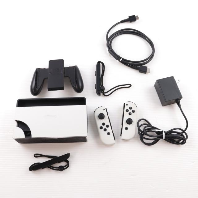 ☆中古☆Nintendo Switch 本体 有機ELモデルJoy-Con(L)/(R) ホワイト HEG-