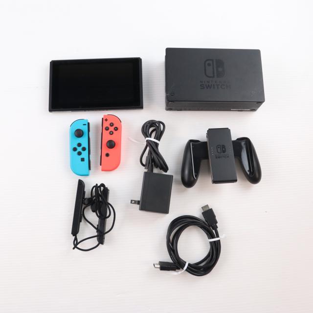 【中古即納】[Switch] (本体) Nintendo Switch(ニンテンドースイッチ) Joy-Con(L) ネオンブルー/R ネオンレッド 任天堂(HAD-S-KABAH)(20190830)
