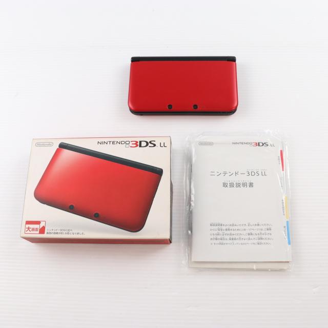 【中古即納】[3DS] (本体) ニンテンドー3DS LL レッド×ブラック 任天堂(SPR-S-RKAA)(20120728)