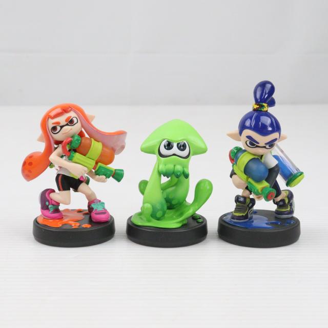 新品未開封】3体セット、ガール・イカ・ボーイ スプラトゥーン amiibo