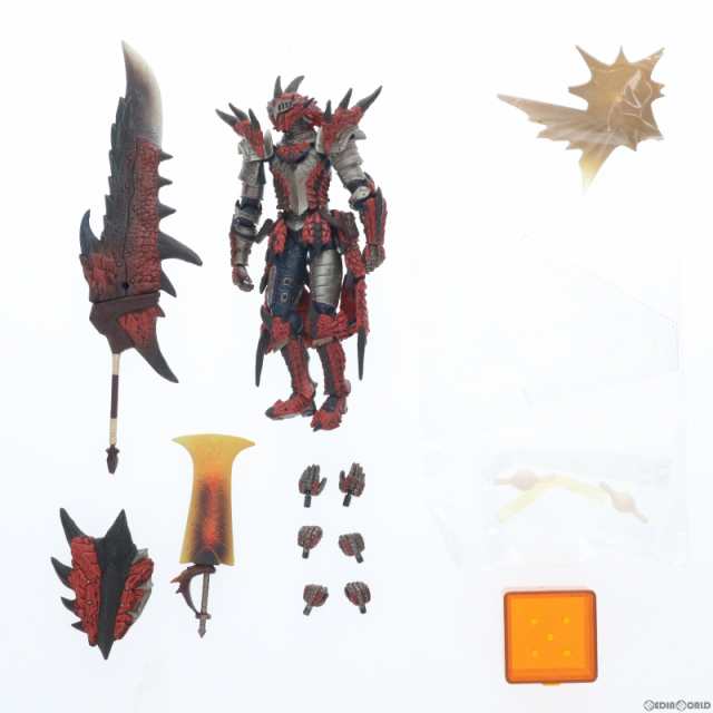 【中古即納】[FIG]リボルテックヤマグチ No.123 ハンター男剣士 レウスシリーズ モンスターハンター 完成品 可動フィギュア  海洋堂(20120｜au PAY マーケット