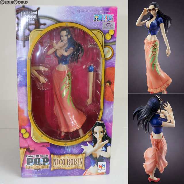 【中古即納】[FIG]Portrait.Of.Pirates P.O.P Sailing Again ニコ・ロビン ONE PIECE(ワンピース)  1/8 完成品 フィギュア メガハウス(201｜au PAY マーケット