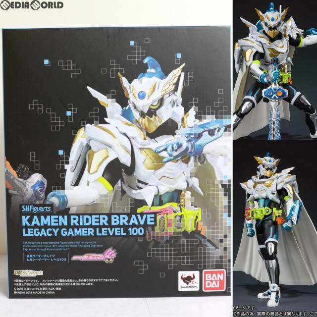 【中古即納】[FIG] 魂ウェブ商店限定 S.H.Figuarts(フィギュアーツ) 仮面ライダーブレイブ レガシーゲーマー レベル100 仮面ライダーエグゼイド 完成品 可動フィギュア バンダイ(20180331)の通販は
