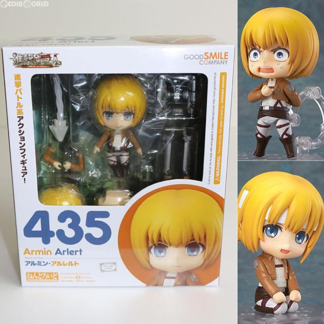 【中古即納】[FIG] ねんどろいど 435 アルミン・アルレルト 進撃の巨人 完成品 可動フィギュア グッドスマイルカンパニー(20141031)の通販は 8,149円