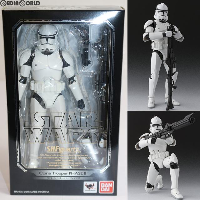 【中古即納】[FIG] S.H.Figuarts(フィギュアーツ) クローン・トルーパー フェイズ2 STAR WARS(スター・ウォーズ) 完成品 可動フィギュア バンダイ(20161021)の通販は