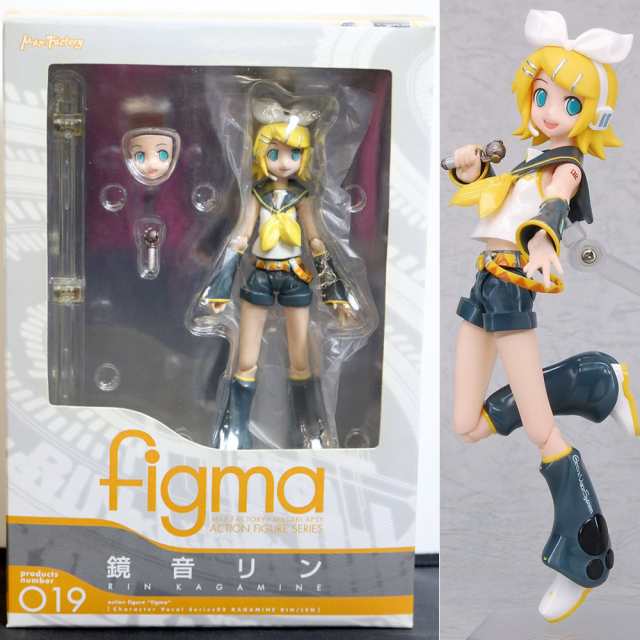 【中古即納】[FIG] figma(フィグマ) 019 鏡音リン(かがみねりん) キャラクター・ボーカル・シリーズ02 鏡音リン・レン 完成品 可動フィギュア マックスファクトリー(20081124)の通販は