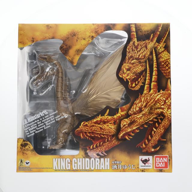 と*ん様 キングギドラ S.H.モンスターアーツ 酒井ゆうじ バンダイ 超美品 S.H.MonsterArts キングギドラ モンスターアーツゴジラ 酒井ゆうじ