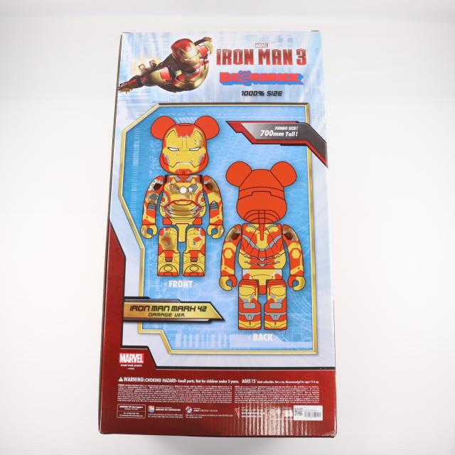 中古即納】[FIG] BE@RBRICK(ベアブリック) アイアンマン マークXLII(42