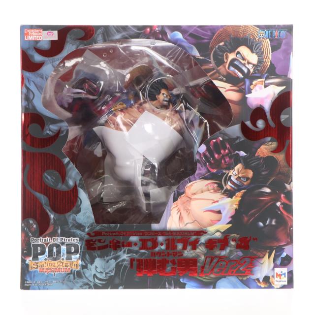 【中古即納】[FIG] Portrait.Of.Pirates P.O.P SA-MAXIMUM モンキー・D・ルフィ ギア4 弾む男 Ver.2 ONE PIECE(ワンピース) 1/8 完成品 フィギュア 一部店舗 オンラインショップ限定 メガハウス(20211130)