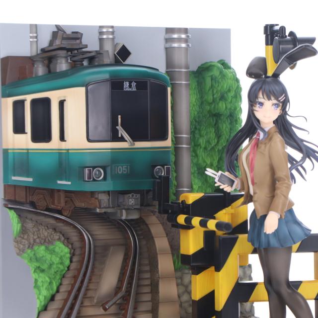 【中古即納】[FIG] eStream Store限定 SHIBUYA SCRAMBLE FIGURE 桜島麻衣(さくらじままい) -江ノ電 Ver.- 青春ブタ野郎はバニーガール先輩の夢を見ない 1/7 完成品 フィギュア eStream/アルファサテライト(20220531)_9