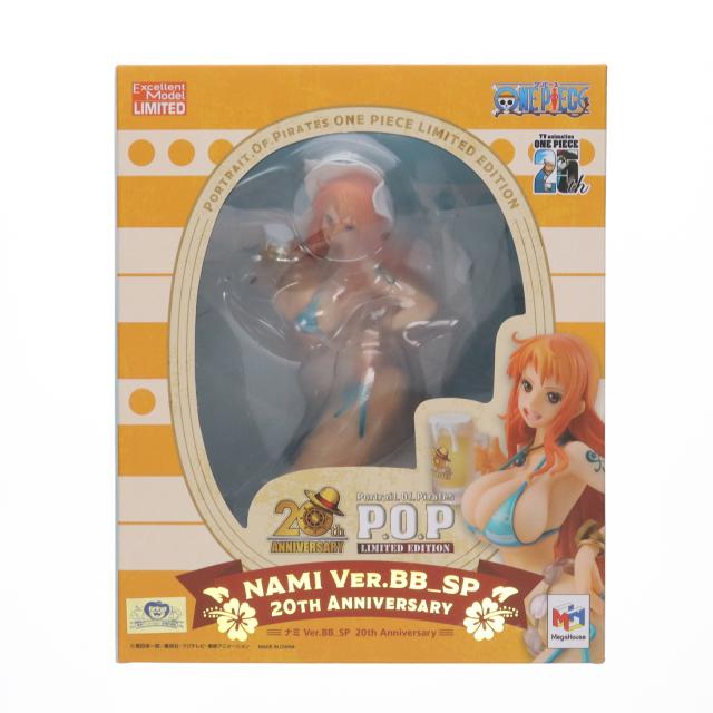 【中古即納】[FIG] Portrait.Of.Pirates P.O.P LIMITED EDITION ナミ Ver.BB_SP 20th Anniversary ONE PIECE(ワンピース) 完成品 フィギュア プレミアムバンダイ 一部店舗 オンラインショップ限定 メガハウス(20240829)