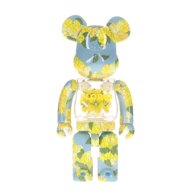 【中古即納】[FIG] BE@RBRICK(ベアブリック) FLOR@ GOLDEN SHOWER FLOWERS(ゴールデンシャワー フラワーズ) 400% 完成品 可動フィギュア メディコム・トイ(20220731)_4