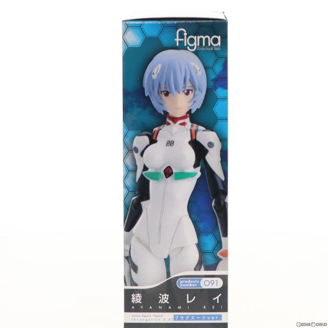 【中古即納】[FIG] figma(フィグマ) 091 綾波レイ プラグスーツver. ヱヴァンゲリヲン新劇場版:破 完成品 可動フィギュア マックスファクトリー(20110520)_1