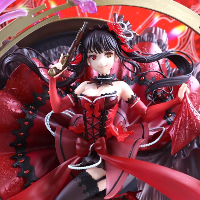 【中古即納】[FIG] 公式通販 Amazon限定特典 SHIBUYA SCRAMBLE FIGURE 時崎狂三(ときさくくるみ) - Pigeon Blood Ruby Dress Ver. - デート・ア・バレット 1/7 完成品 フィギュア eStream/アルファサテライト(20211130)_8
