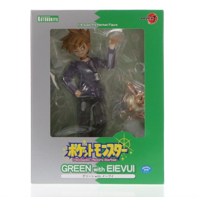 中古即納】[FIG] ARTFX J グリーン with イーブイ ポケットモンスター 