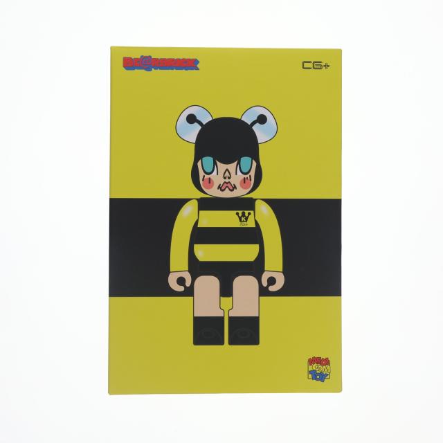 【中古即納】[FIG] BE@RBRICK(ベアブリック) X KENNYSWORK MOLLY(モリー) BEE 100%   400% 完成品 可動フィギュア メディコム・トイ(20181231)