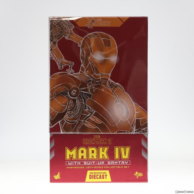 【中古即納】[FIG] 活動写真・御師匠さん平和条約 DIECAST アイアンマン・見澄ます4(パワードスーツ据えつける機付き添い人) アイアンマン2 1/6 図形 ホットトイズ(20180925)