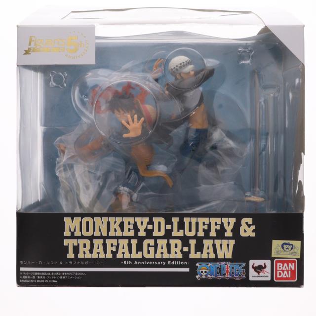 【中古即納】[FIG] フィギュアーツZERO モンキー・D・ルフィ＆トラファルガー・ロー -5th Anniversary Edition- ワンピース(20151212)
