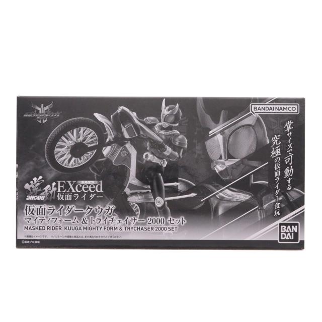 【中古即納】[FIG] (食玩) プレミアムバンダイ限定 掌動EXCEED 仮面ライダークウガ マイティフォーム トライチェイサー2000 セット 可動フィギュア バンダイ(20260331)