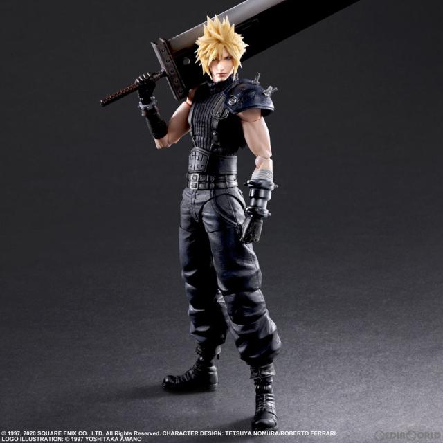 【中古即納】[FIG] PLAY ARTS改(プレイアーツ改) クラウド・ストライフ Version 2 FINAL FANTASY VII REMAKE(ファイナルファンタジー7 リメイク) 完成品 可動フィギュア スクウェア・エニックス(20230707)
