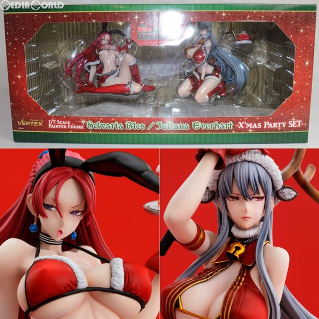 【中古即納】[FIG] セルベリア・ブレス/ユリアナ・エーベルハルト-X mas Party SET-(クリスマスパーティーセット) 戦場のヴァルキュリアDUEL 1/7 完成品 フィギュア ヴェルテクス(20170531)