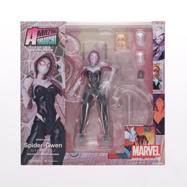 【中古即納】[FIG] (再販) フィギュアコンプレックス アメイジング・ヤマグチ No.004 Spider-Gwen(スパイダーグウェン) 完成品 可動フィギュア 海洋堂(20220728)