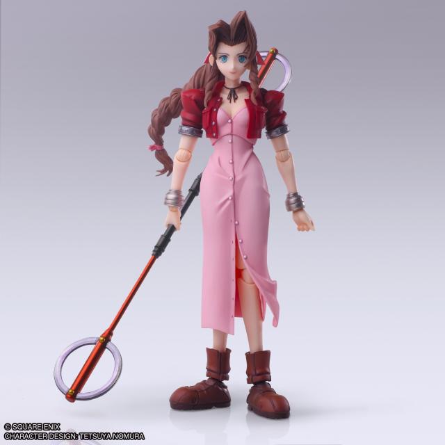 【中古即納】[FIG] BRING ARTS(ブリングアーツ) エアリス・ゲインズブール ミスリルロッドVer. FINAL FANTASY VII(ファイナルファンタジー7) 完成品 可動フィギュア スクウェア・エニックス(20260331)