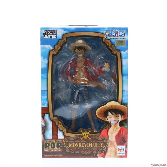 【中古即納】[FIG] Portrait.Of.Pirates P.O.P LIMITED EDITION モンキー・D・ルフィ Ver.20th ONE PIECE(ワンピース) 1/8 完成品 フィギュア ジャンプキャラクターズストア限定 メガハウス(20171130)