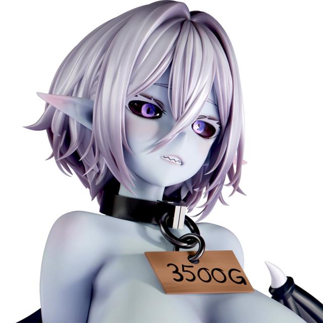 【中古即納】[FIG] 肉感少女 異世界の奴◯市 出品番号01 青肌サキュバス 1/6 完成品 フィギュア インサイト(20250331)