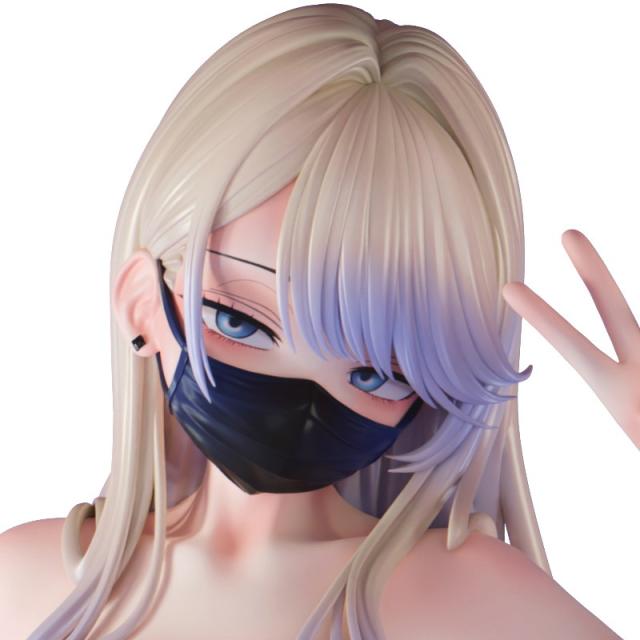 【中古即納】[FIG] 肉感少女 黒マスクギャルちゃん 鴉宮らいな(からすみやらいな) 1/5 完成品 フィギュア インサイト(20260131)