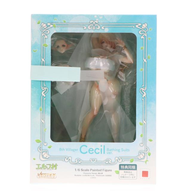 【中古即納】[FIG] あみあみ押さえる排他的権利3種嘱する 小妖精村 第8里びと セシル 浴する着Ver. アンテナショップ押さえる版 1/6 為し遂げる品 図形 ヴェルテクス(20250531)