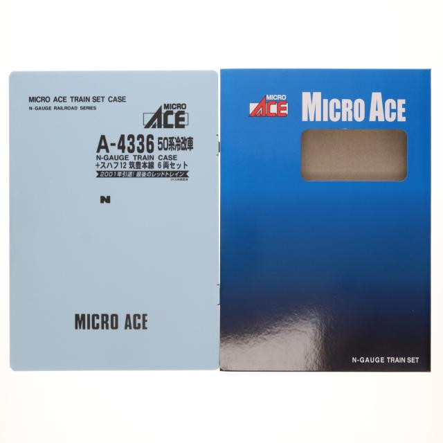 【中古即納】[RWM] A4336 50系 冷改車+スハフ12 筑豊本線 6両セット(動力無し) Nゲージ 鉄道模型 MICRO ACE(マイクロエース)(20221210)_1