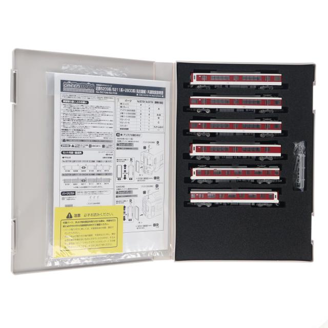 【中古即納】[RWM] 50709 近鉄5211系+2800系(名古屋線) 6両編成セット(動力付き) Nゲージ 鉄道模型 GREENMAX(グリーンマックス)(20220618)