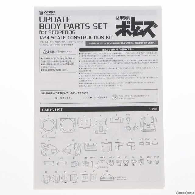 中古即納】[PTM]1/24 スコープドッグ用 アップデートパーツセット