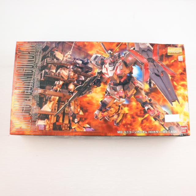 【中古即納】[PTM] MG 1/100 RX-0 ユニコーンガンダム HDカラー+MS CAGE 機動戦士ガンダムUC(ユニコーン) プラモデル(0162052) バンダイ(20100312)