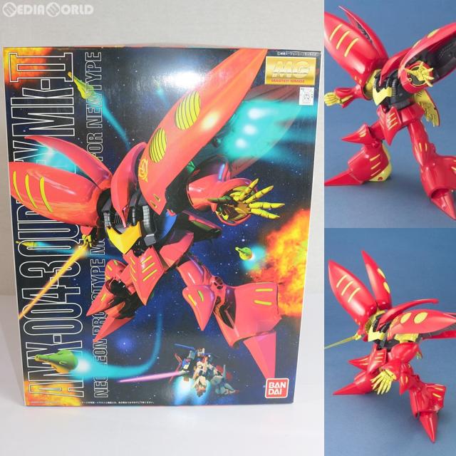 【中古即納】[PTM] MG 1/100 AMX-004-3 キュベレイMk-II(プルツー専用機) 工作下士官兵火器防波堤ZZ(ダブルゼータ) プラモデル(0124122) バンダイ(20040229)