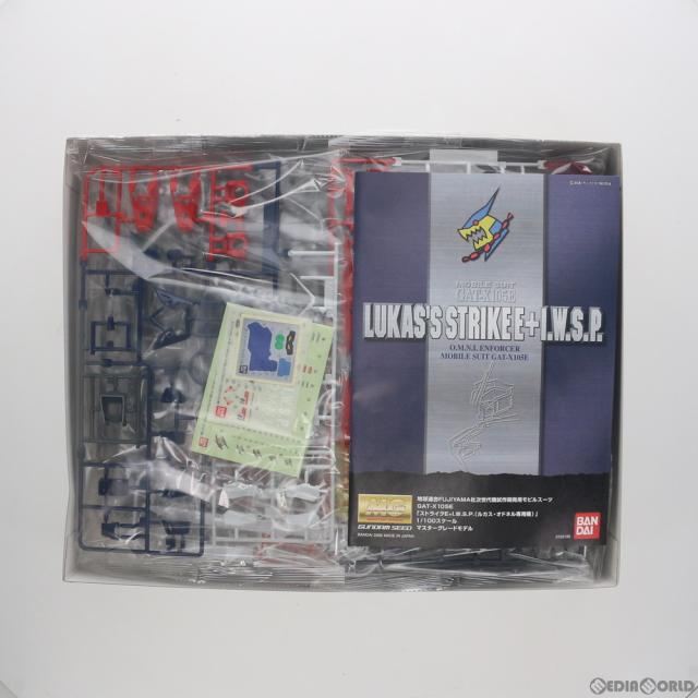 【中古即納】[PTM] MG 1/100 GAT-X105E ストライクE+IWSP(ルカス・オドネル専用機) 工作下士官兵火器防波堤SEED FRAME ASTRAYS(シード フレイムアストレイズ) プラモデル(2031703) バンダイ(20080228)