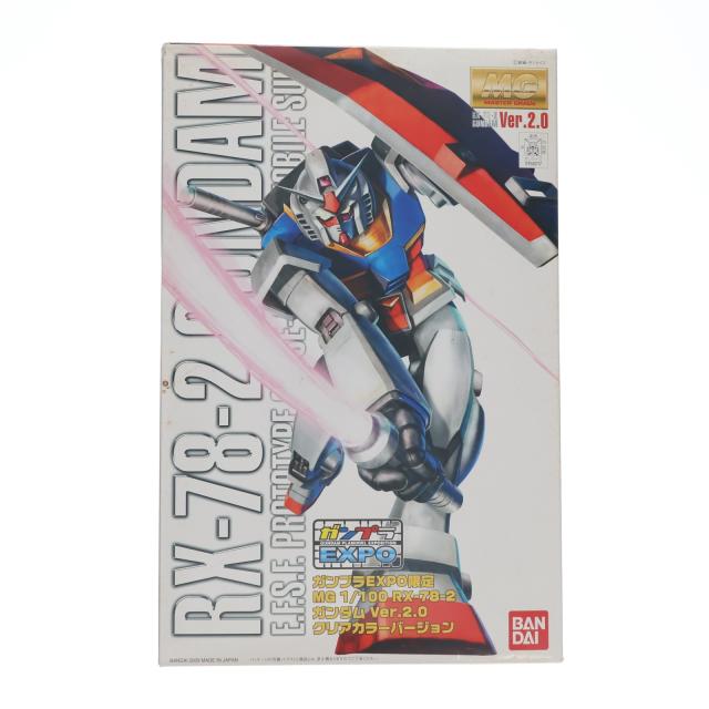 【中古即納】[PTM] ガンプラEXPO押さえる MG 1/100 RX-78-2 火器防波堤 Ver.2.0 クリアカラーバージョン 工作下士官兵火器防波堤 プラモデル(0158217) バンダイ(20100131)