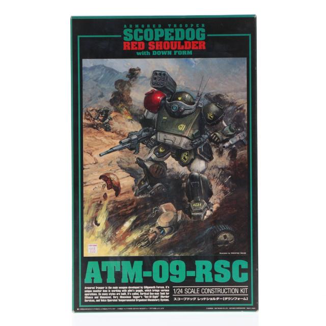 【中古即納】[PTM] 1/24 スコープドッグ・レッドショルダー(ダウンフォーム) ATM-09-RSC 装甲騎兵ボトムズ プラモデル ウェーブ(WAVE)(19991231)
