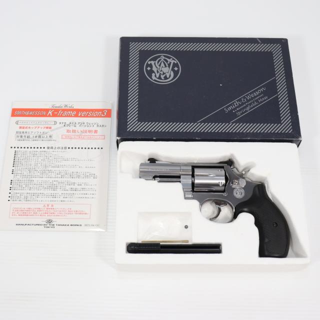【中古即納】[MIL] タナカワークス ガスリボルバー S W(スミスアンドウエッソン) M66 パフォーマンスセンター 3インチ Fコンプ ステンレス Ver3 (18歳以上専用)(20200314)