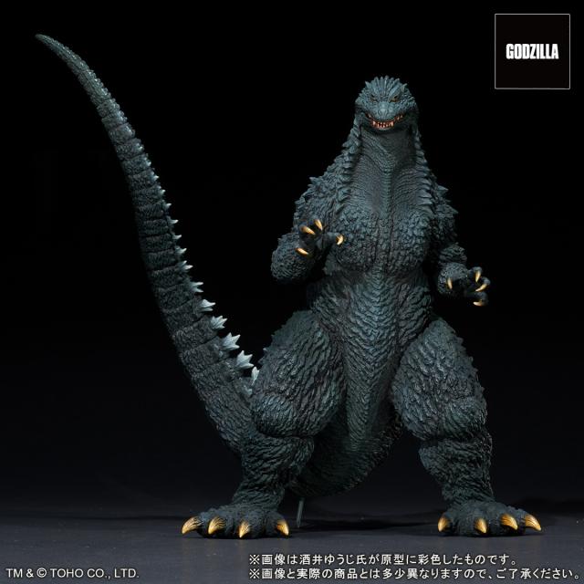【中古即納】[SFT] (再販) 東宝30cmシリーズ 酒井ゆうじ造形コレクション ゴジラ(2002) 嵐の中の攻防 ゴジラ×メカゴジラ 完成品 ソフビフィギュア エクスプラス(20250731)
