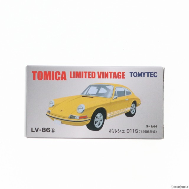 【中古即納】[MDL]トミカリミテッドヴィンテージ TLV-86b ポルシェ911S 1968年式(イエロー) 1/64 完成品  ミニカー(225881) TOMYTEC(トミ｜au PAY マーケット