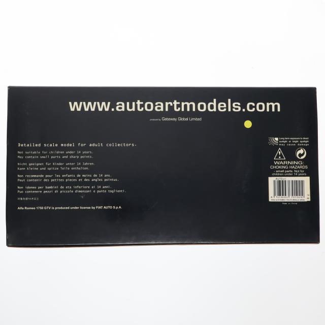 【中古即納】[MDL] MILLENNIUM 1/18 ALFA ROMEO 1750 GTV RED/LH DRIVE 完成品 ミニカー(70102) AUTOart(オートアート)(19991231)