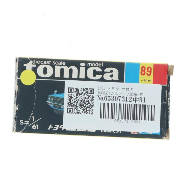 中古即納】[MDL] トミカ No.89 1/61 トヨタ コロナ 2000GT(シルバー/黒