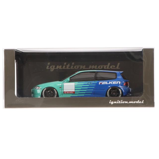 【中古即納】[MDL] 1/18 Honda CIVIC(シビック) EG6(ブルー) 完成品 ミニカー(IG3049) ignition model(イグニッションモデル)(20240420)