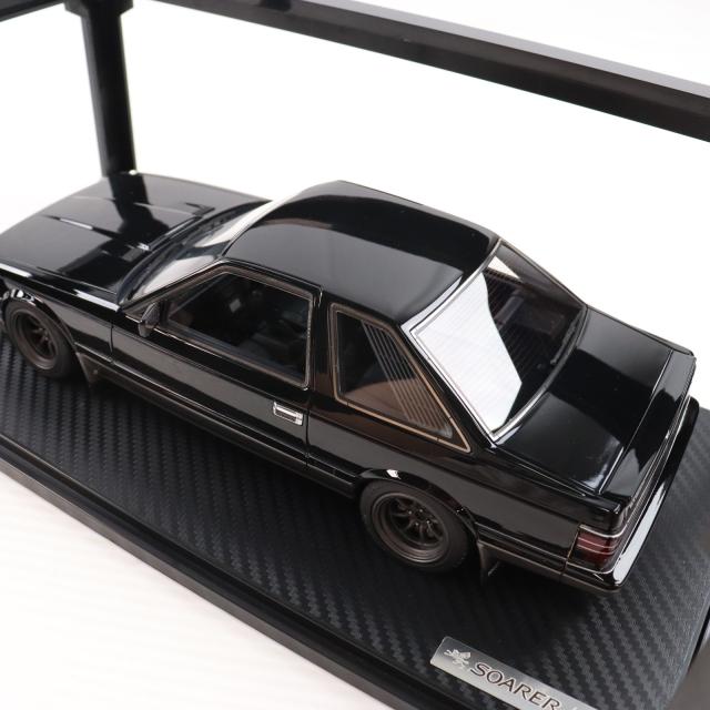 【中古即納】[MDL] 1/18 Toyota Soarer(ソアラ) 2.0 GZ10(黒いこと×しろがね色) 為し遂げる品 ミニカー(IG0369) ignition model(イグニッションモデル)(20161028)