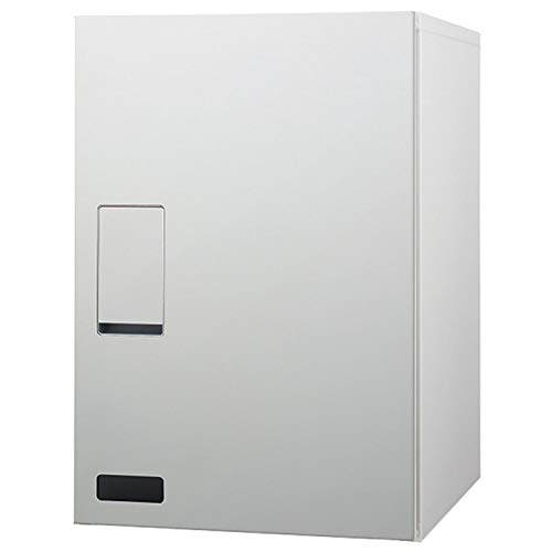 ナスタ(NASTA) 宅配ボックス 壁付タイプ 大型 確認窓付き KS-TLT340-F500-LM 前入前出 プッシュボタン錠 ライトグレー×